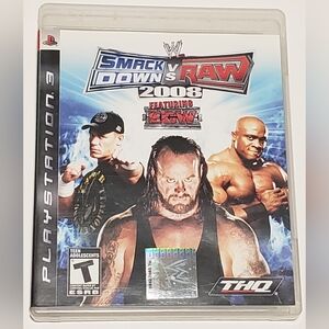 WWE SmackDown VS Raw 2008 Featuring ECW PlayStation 3 PS3 CIB Tested Authentic